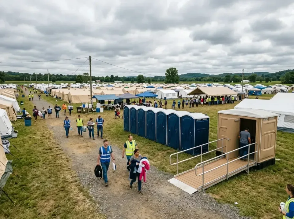 disaster-relief-camp-restrooms-010 — frequently asked questions, Dumpster & Portable Bathrooms Rental in Chamberlayne, VA
